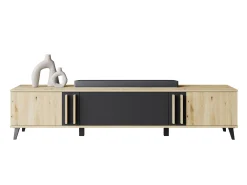 TV-bord Facetor (Artisan eg + Grafit)