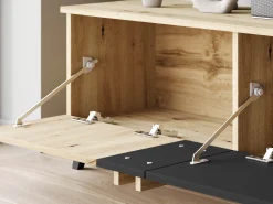 TV-bord Facetor (Artisan eg + Grafit)