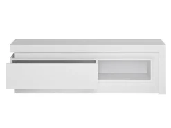 TV-bord Feldeli 102 (Hvid + Glansfuld hvid)