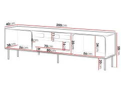 TV-bord Fentore 104 (Kashmir)