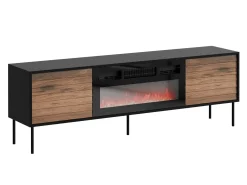 TV-bord Flosoru 108 (Valnød + Sort)