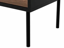 TV-bord Flosoru 104 (Valnød + Sort)