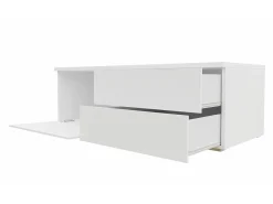 TV-bord Hortus (Hvid + Glansfuld hvid)