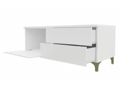 TV-bord Hortus I (Hvid + Glansfuld hvid)