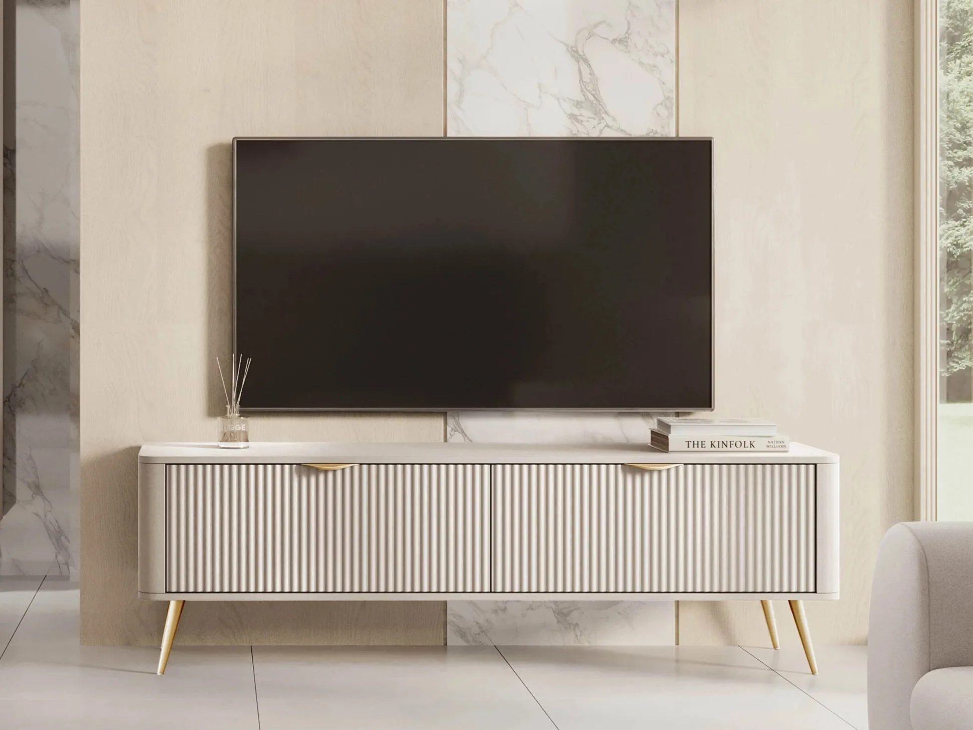 TV-bord Lectum (Beige)