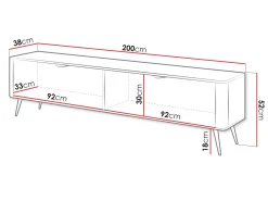 TV-bord Lectum I (Beige)