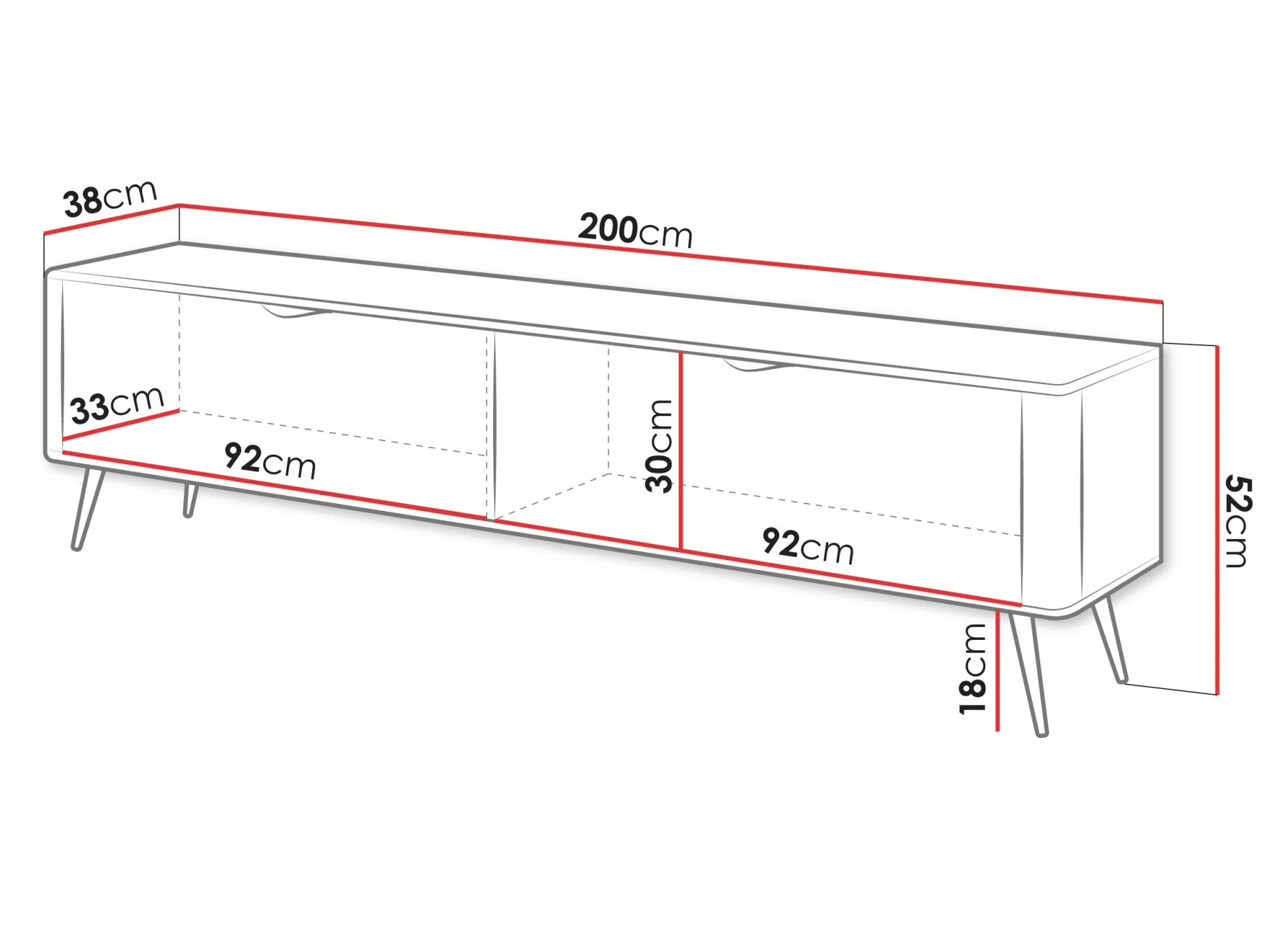 TV-bord Lectum I (Beige)