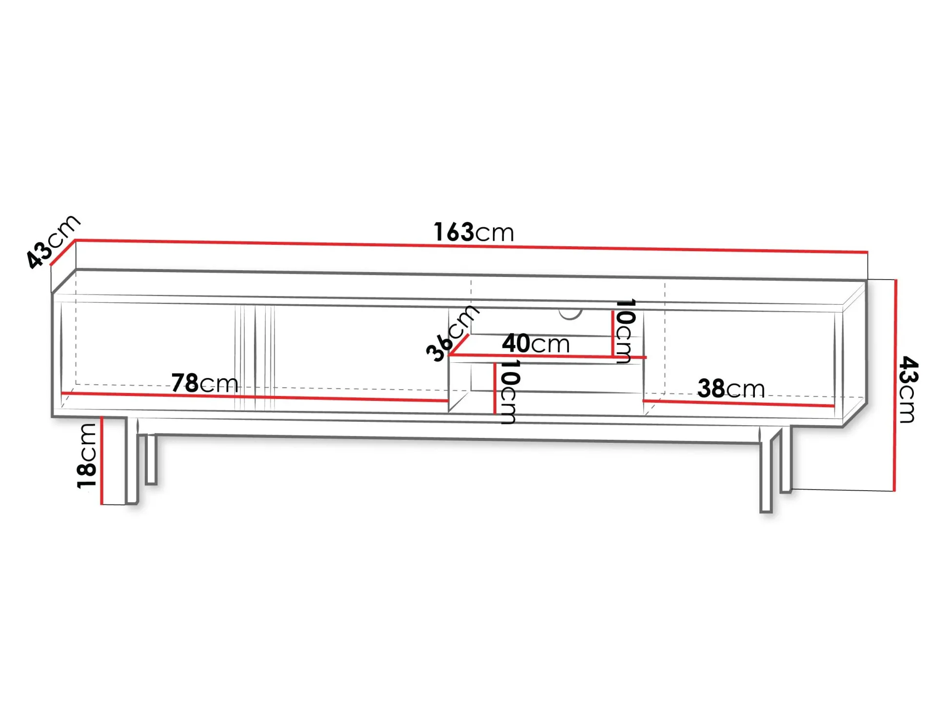 TV-bord Levali 108 (Beige)