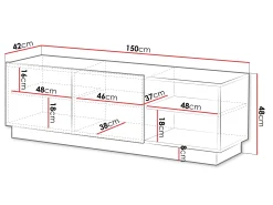 TV-bord Lingua (Hvid)