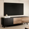 TV-bord Luelia 116 (Sort + Wotan eg)