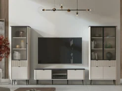 TV-bord Lufela 111 (Kashmir + Grå marmor)