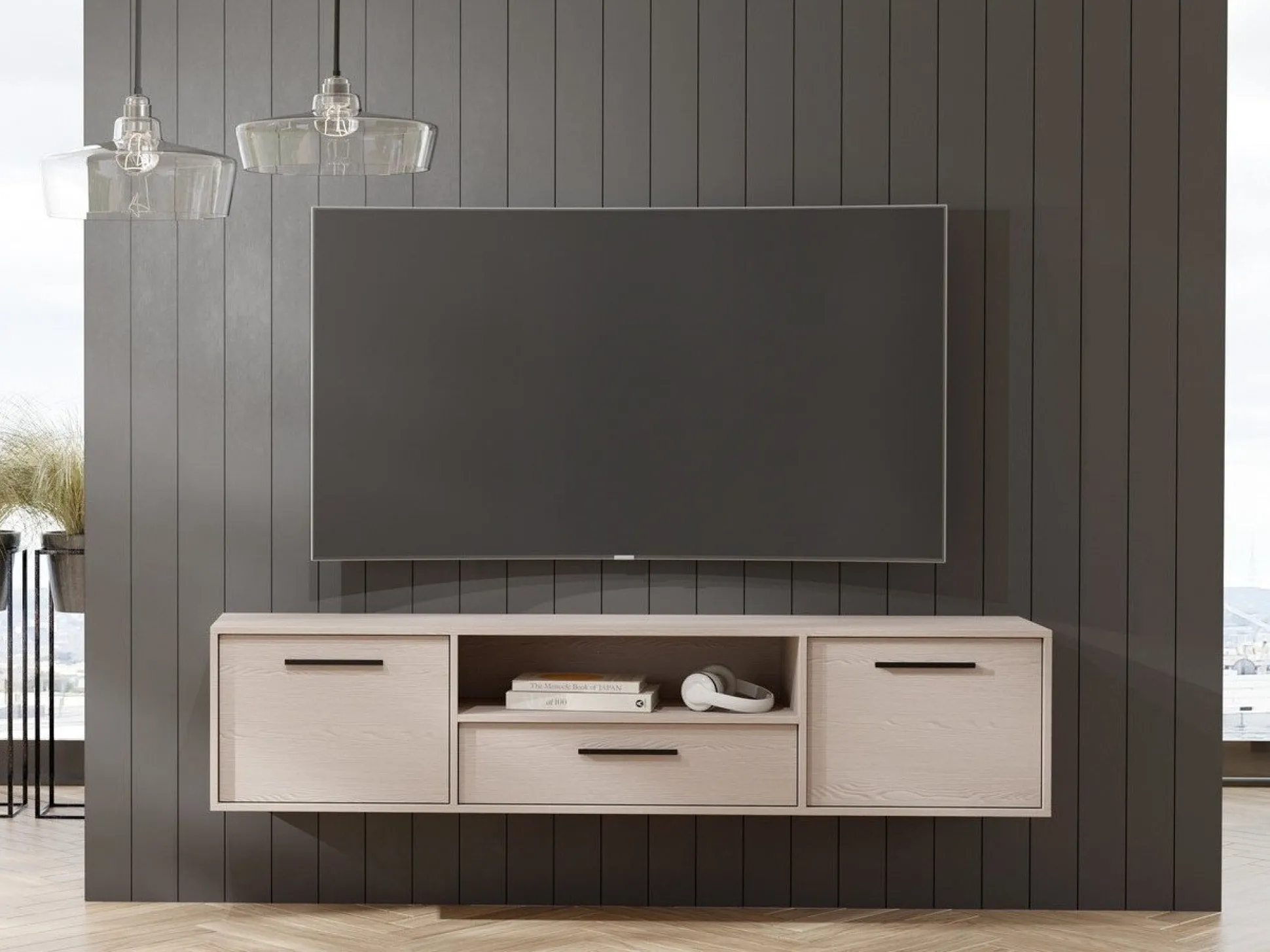 TV-bord Mansfield 105 (Lysebrun)