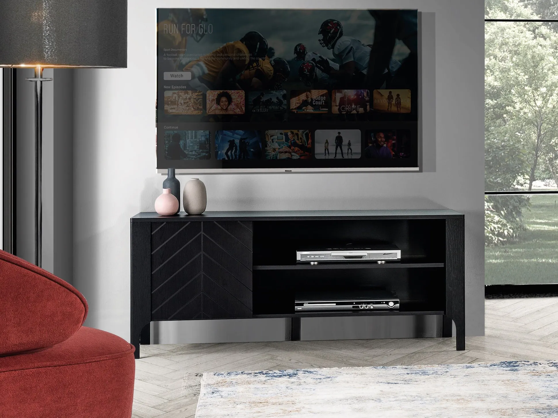 TV-bord Mavtoru 107 (Sort)