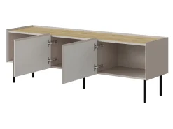 TV-bord Melbela 106 (Kashmir + Egetræ)