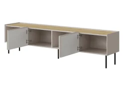 TV-bord Melbela 107 (Kashmir + Egetræ)