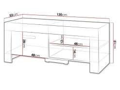 TV-bord Melfeli 112 (Sonoma eg)