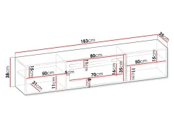 TV-bord Mensura (Sort)