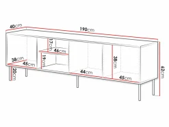TV-bord Monevare 102 (Wotan eg + Kashmir)