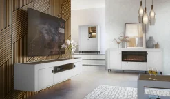 TV-bord Mormavu 106 (Mat hvid)