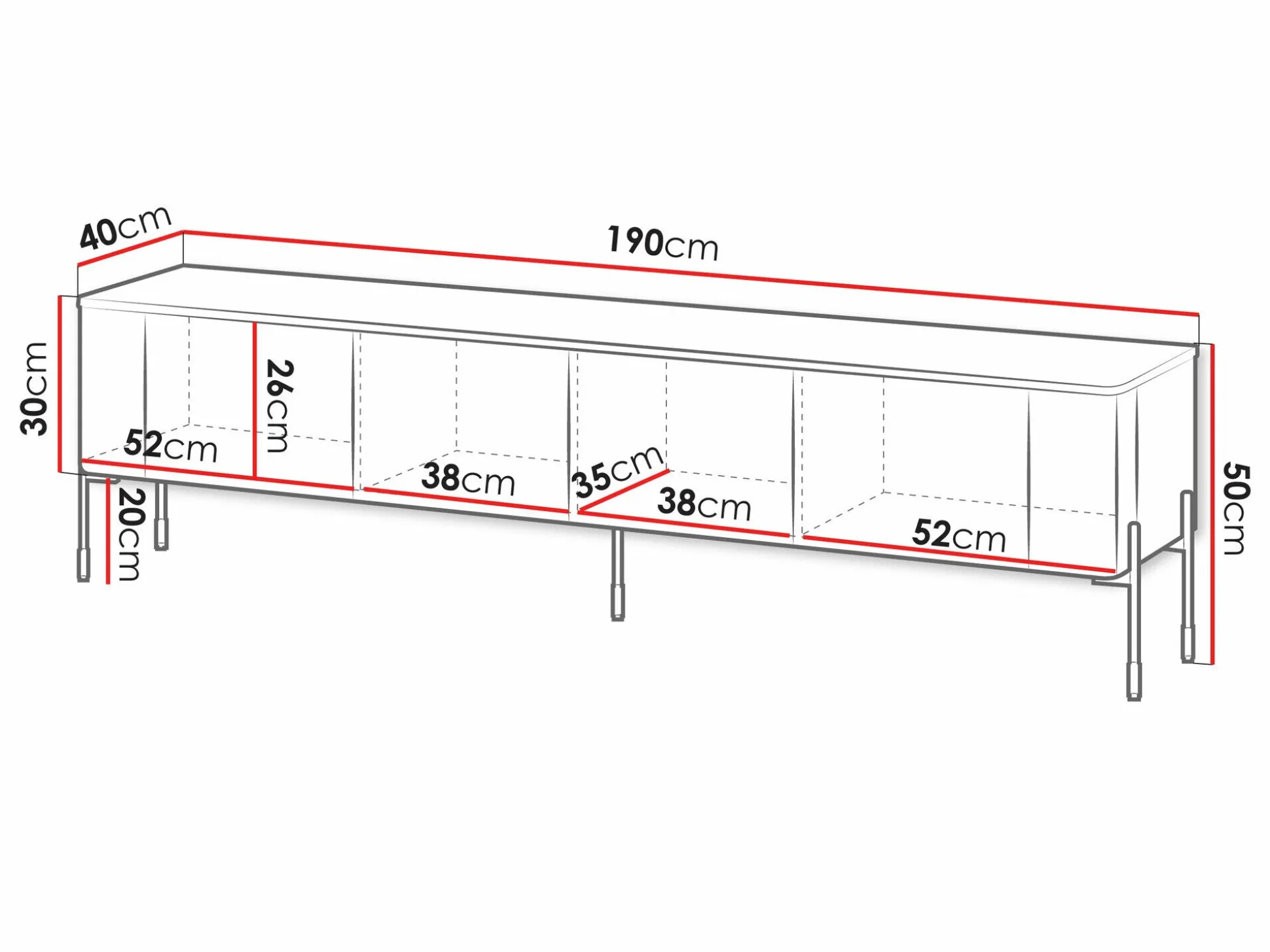 TV-bord Nobilitas (Kashmir)