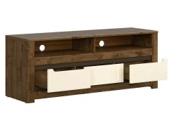 TV-bord Ophevaru 108 (Glossy cream + April egetræ)