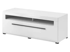 TV-bord Ophsalu 104 (Hvid + Glansfuld hvid)