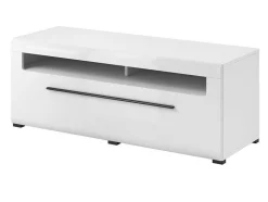 TV-bord Ophsalu 103 (Hvid + Glansfuld hvid)