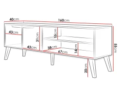 TV-bord Otis (Kashmir)