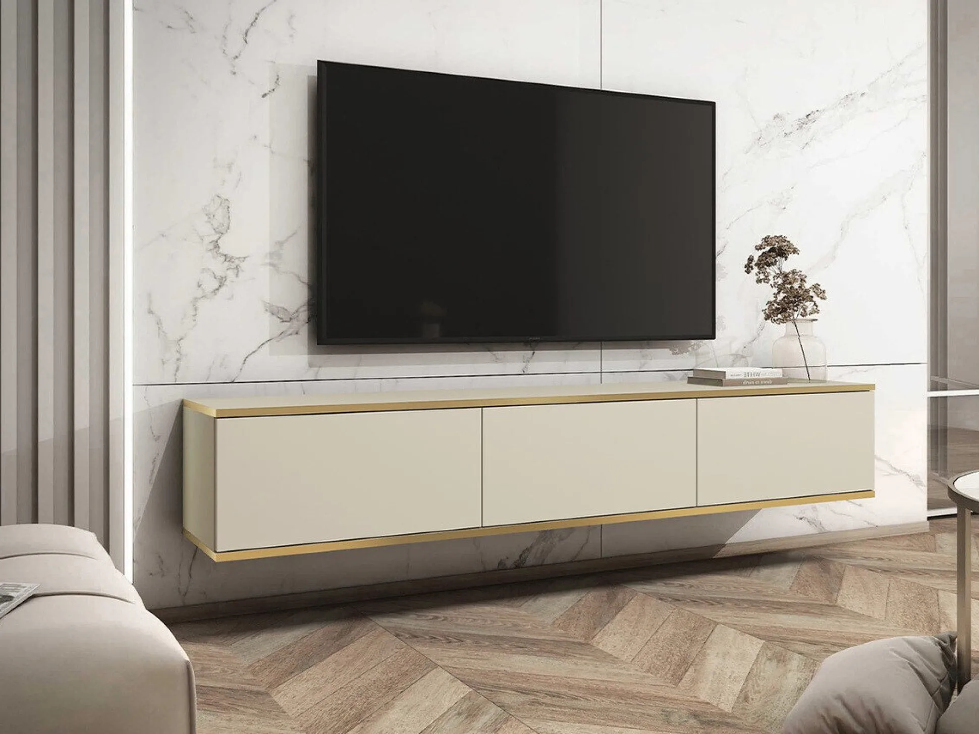 TV-bord Princal (Fløde + Gylden)