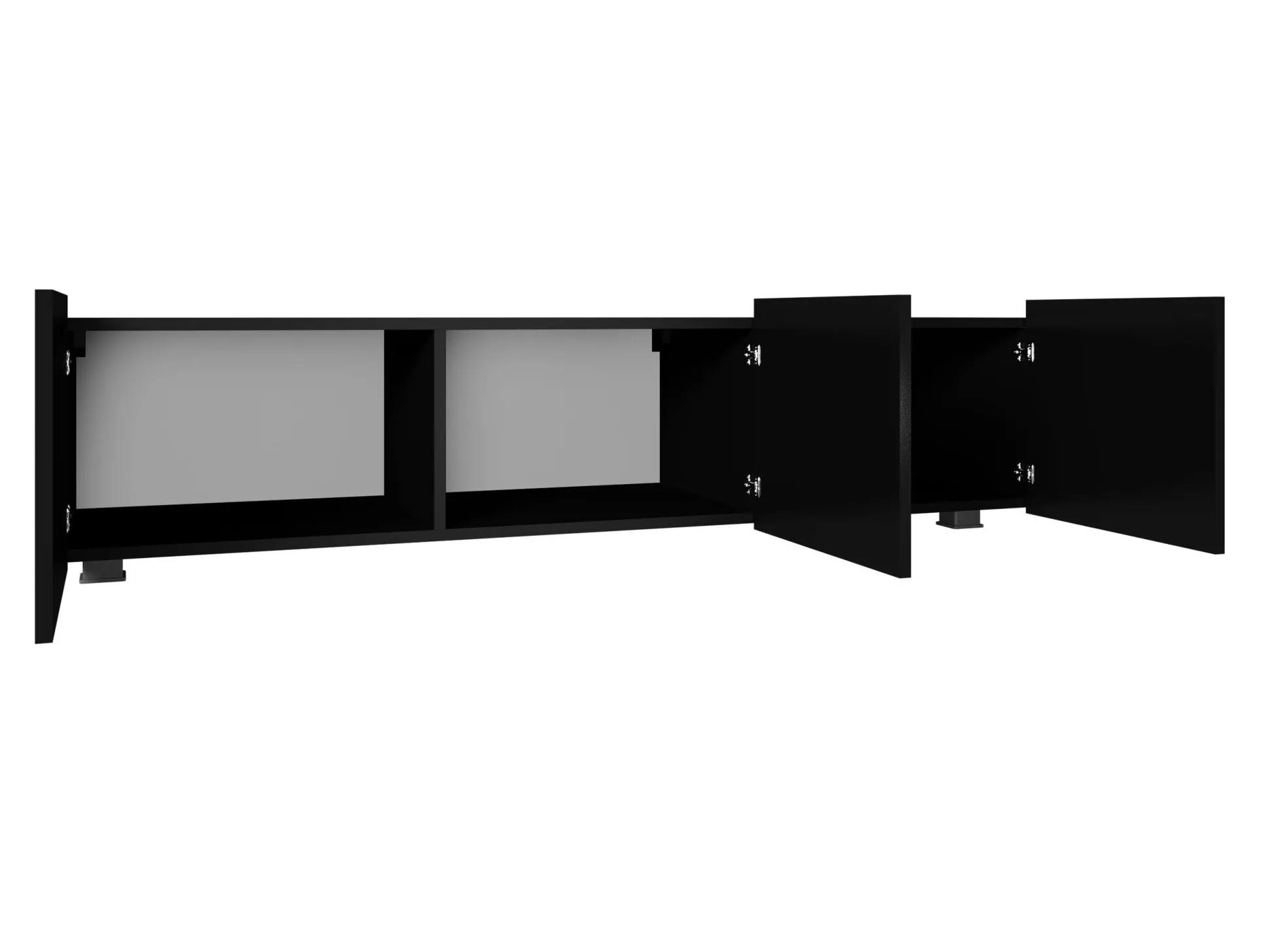 TV-bord Remus (Sort + Blank sort)