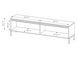 TV-bord Romfele 104 (Beige)
