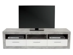 TV-bord Romfera 103 (Hvid + Grå)
