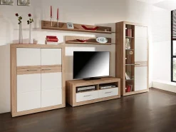 TV-bord Romfera 102 (Hvid + San remo eg)