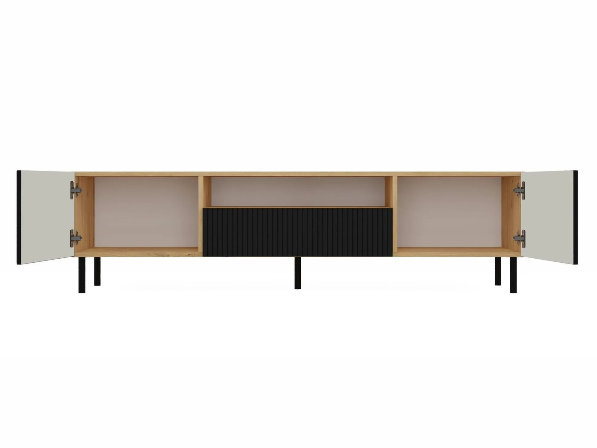 TV-bord Romseru 105 (Sort + Artisan eg)