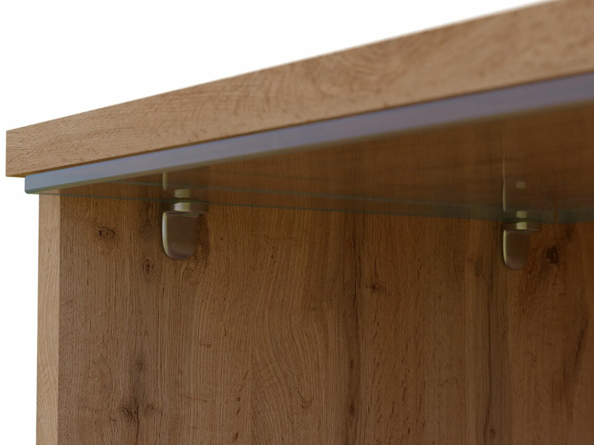 TV-bord Scientia (Hvid + Glansfuld hvid)