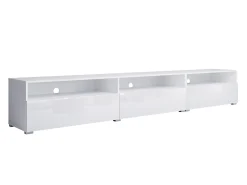 TV-bord Serodeu 105 (Hvid + Glansfuld hvid)