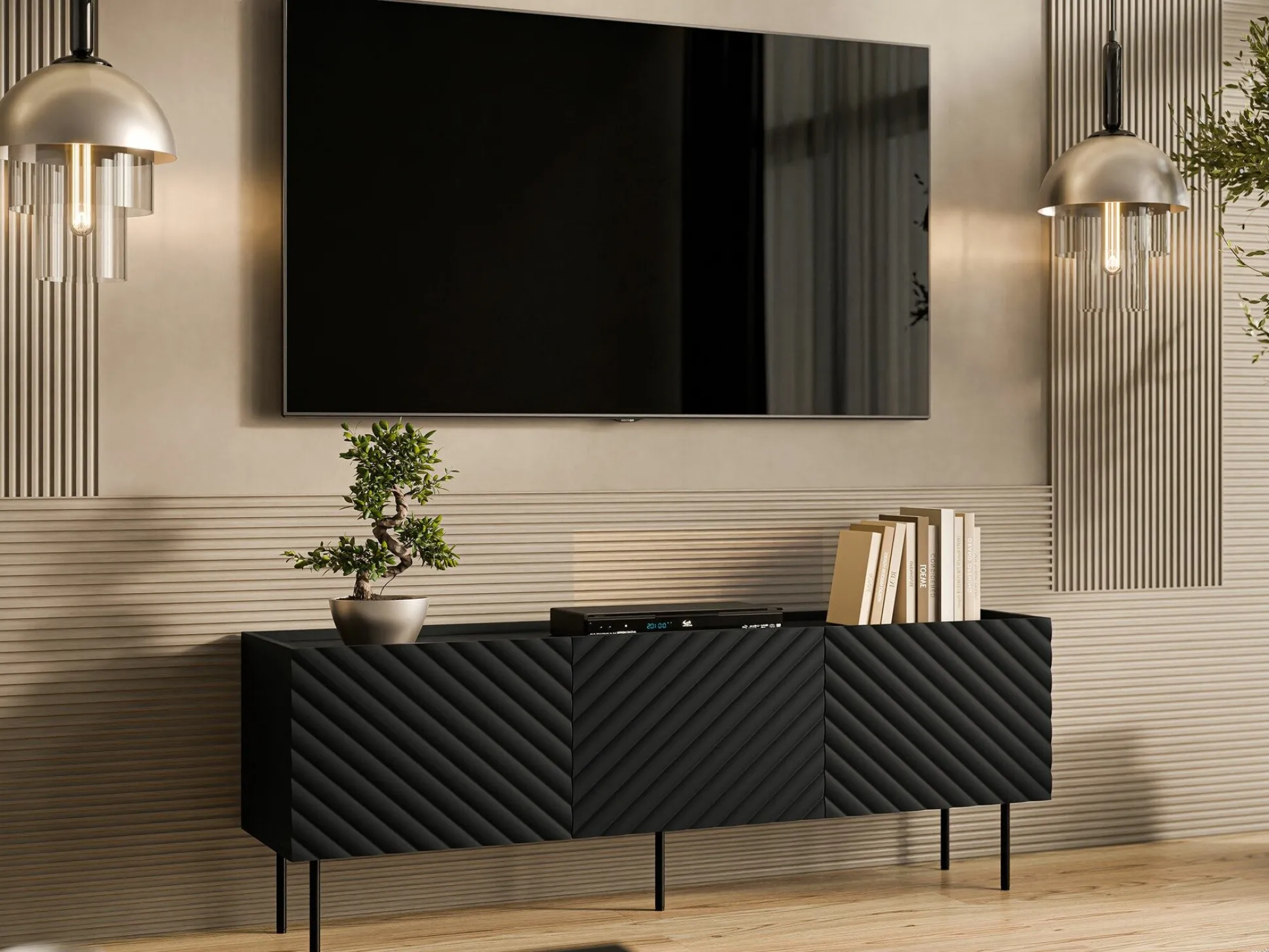 TV-bord Sillen (Sort)