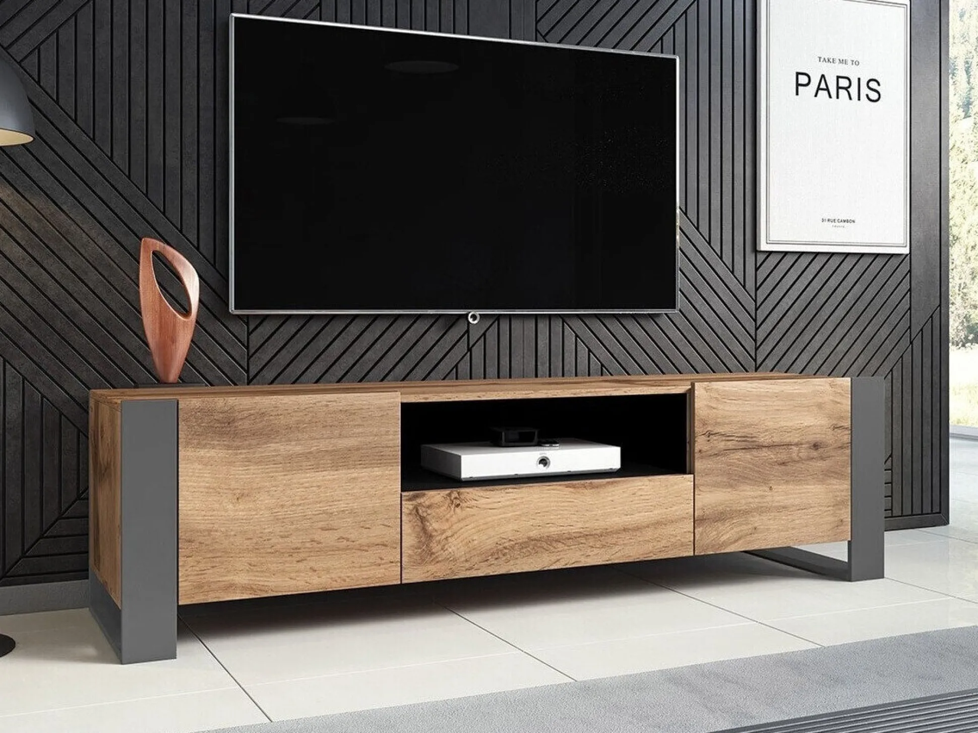 TV-bord Socius (Wotan eg + Antracit)