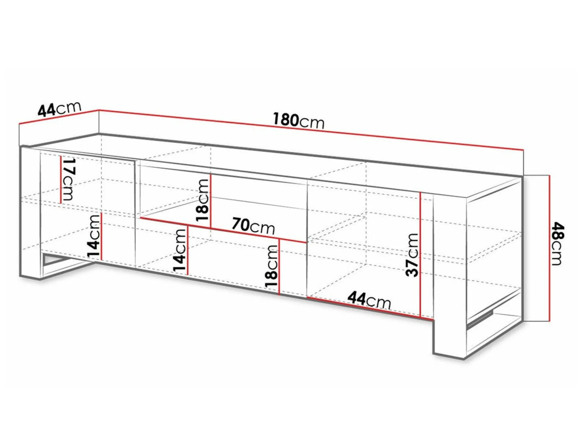 TV-bord Socius (Wotan eg + Antracit)