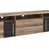 TV-bord Sorciro 106 (Nød + Mørk eg)
