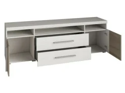 TV-bord Sorciro 106 (Nød + Mørk eg)