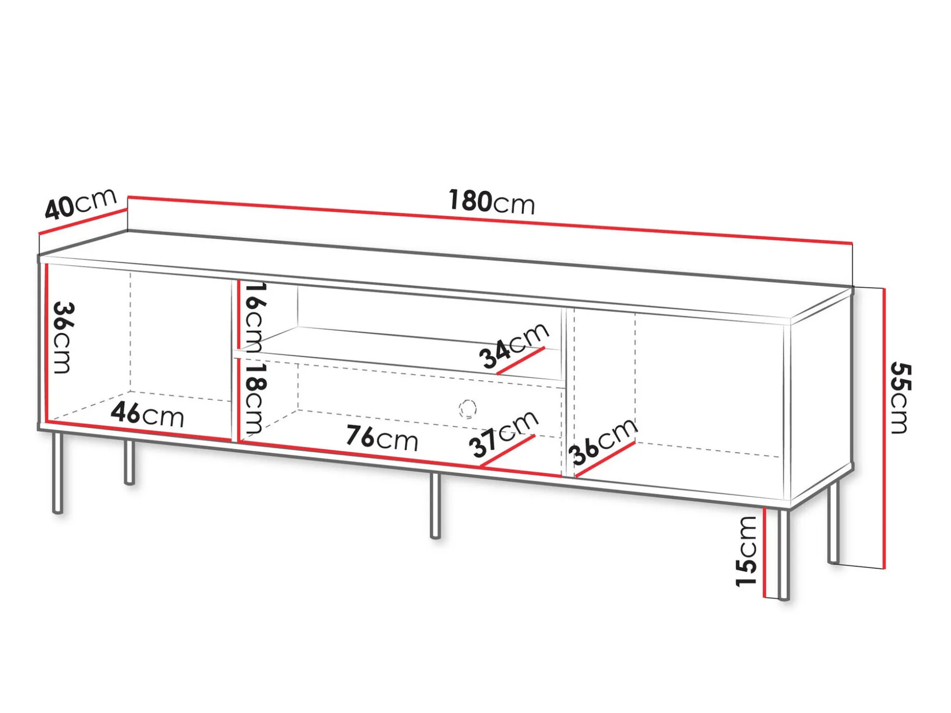 TV-bord Tolete 105 (Beige)
