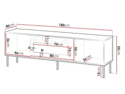 TV-bord Tolete 107 (Beige)