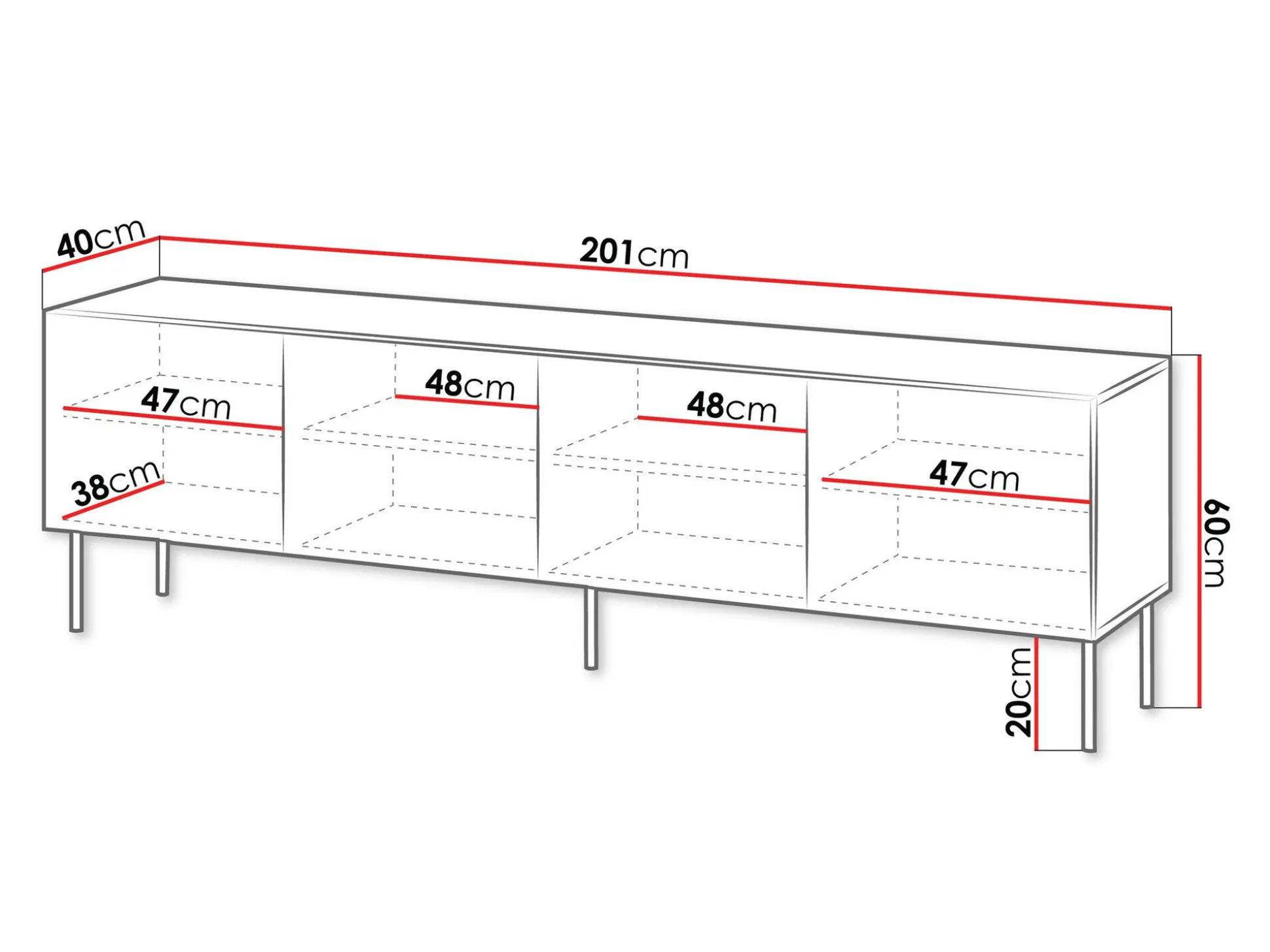 TV-bord Tolfelo 103 (Beige)