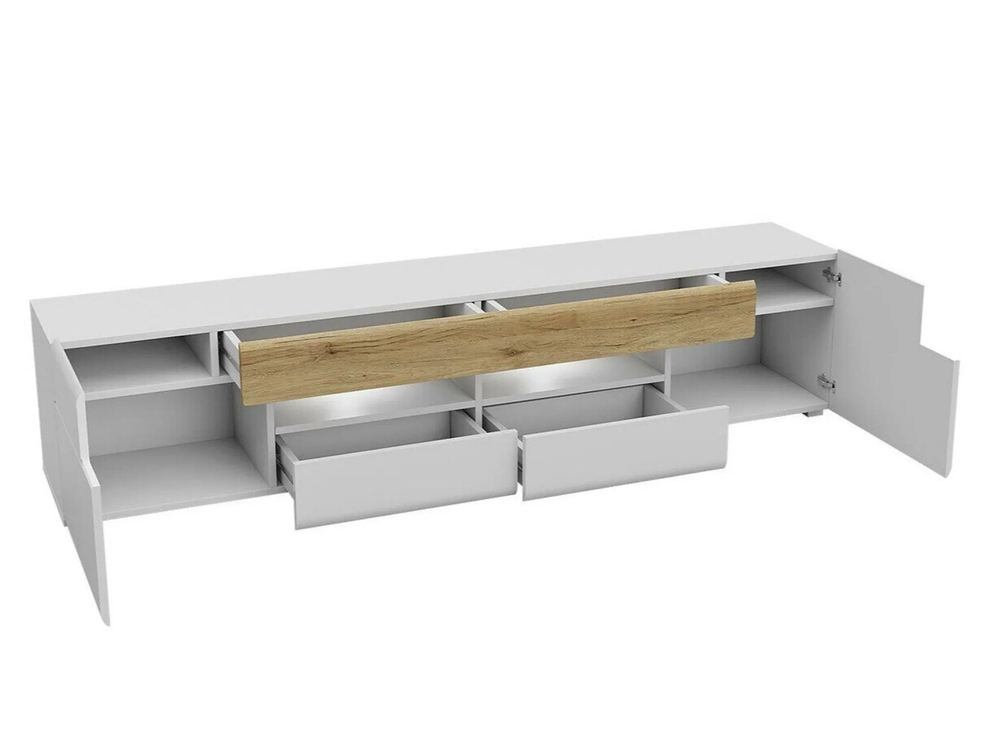 TV-bord Torsone 113 (Antracit + Gloss antracit + Grandson eg)