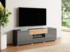 TV-bord Torsone 101 (Antracit + Gloss antracit + Grandson eg)