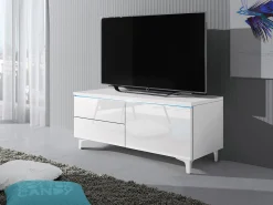 TV-bord Uva IV (Hvid + Glansfuld hvid)