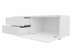 TV-bord Uva VI (Hvid + Glansfuld hvid)