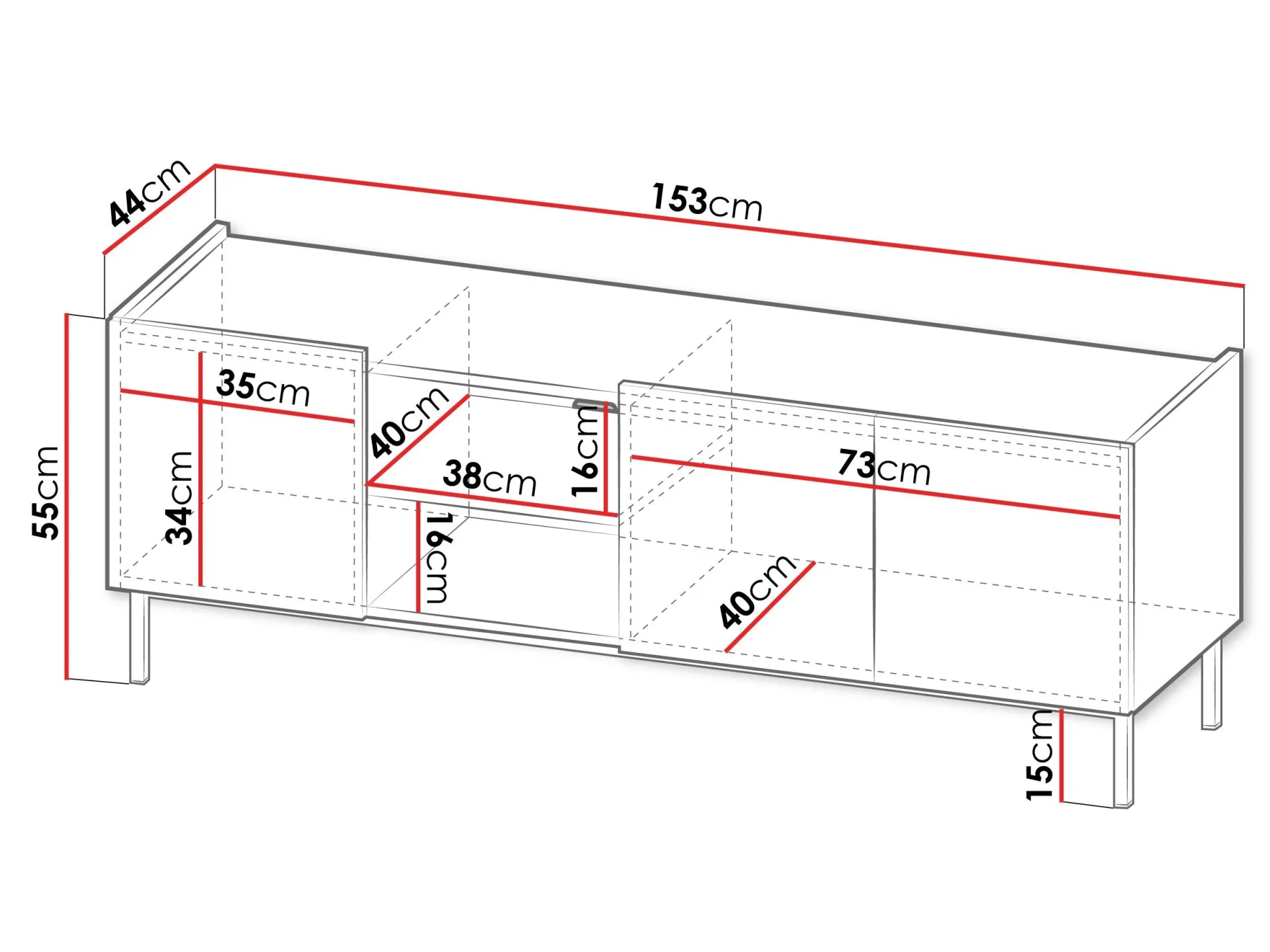 TV-bord Veldome 102 (Kashmir + Egetræ)