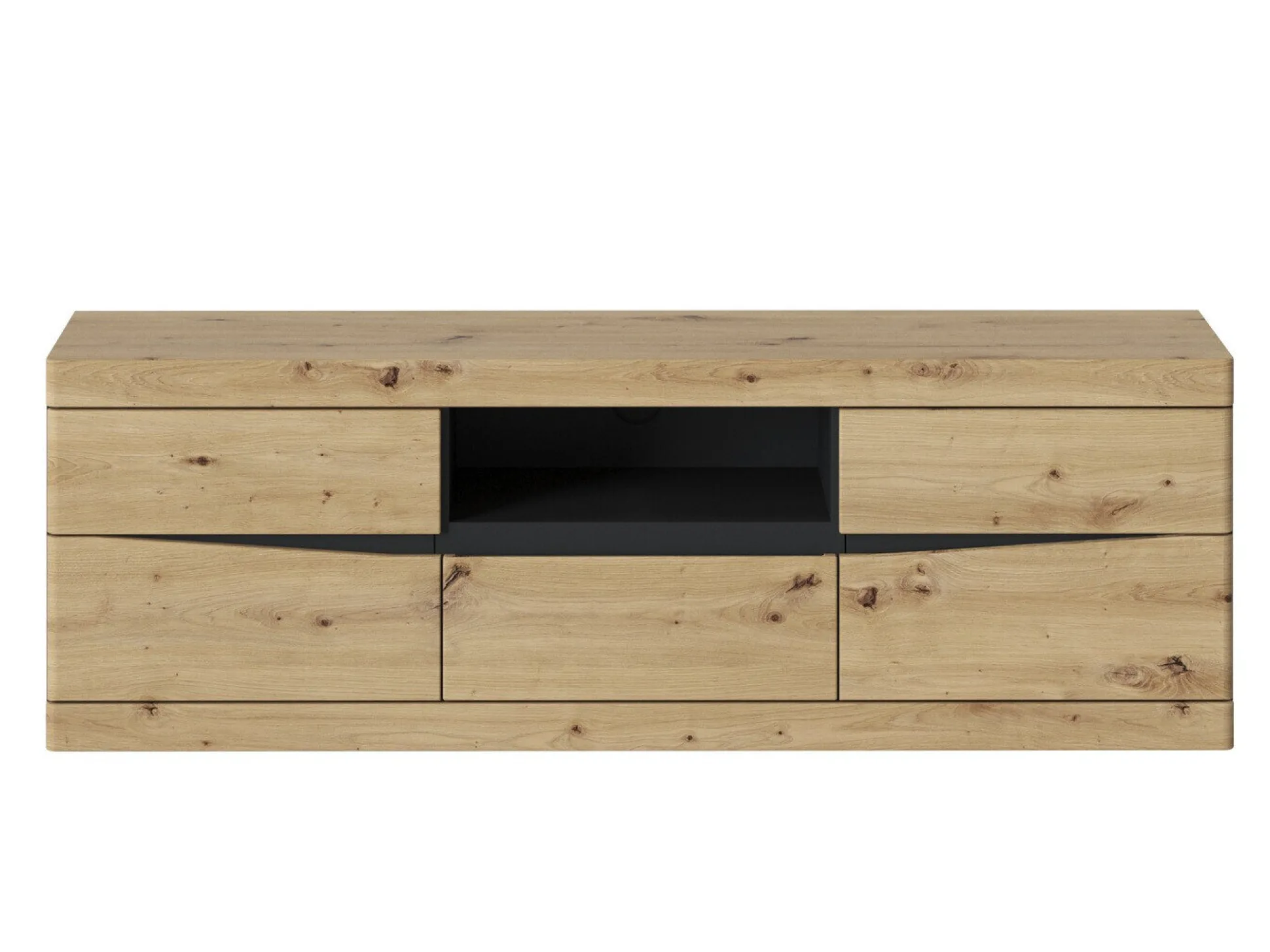 TV-bord Venlori 121 (Antracit + Artisan eg)